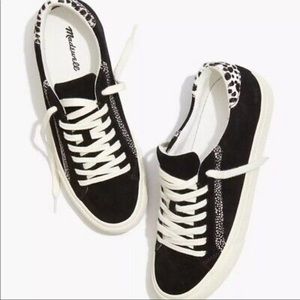 Madewell Suede and Calf-hair Sneakers Sz 10